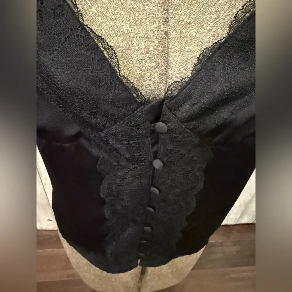 LA MIEL Black Lace Accent Top - Picture 3 of 7